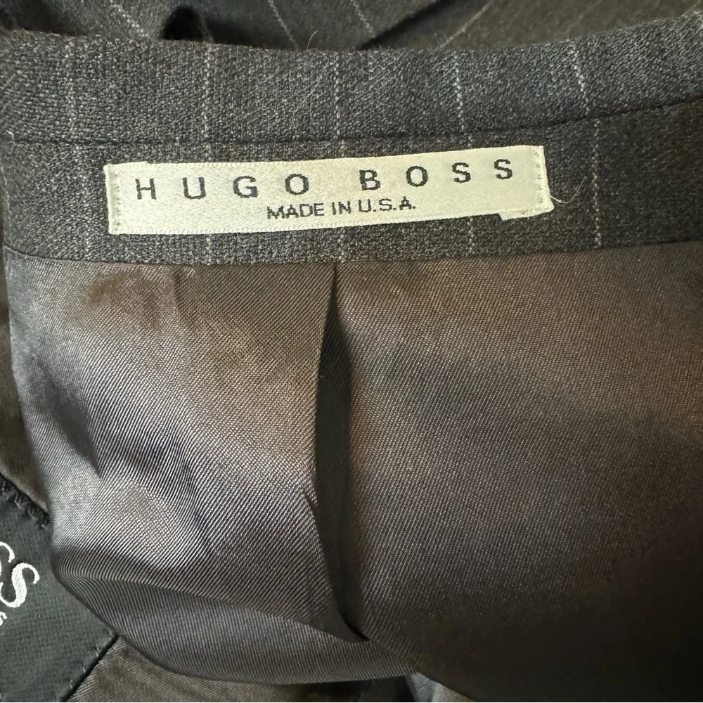 Hugo Boss Appolon Akropolis Wool Striped Grey Sports Jacket Blazer‎ 42L